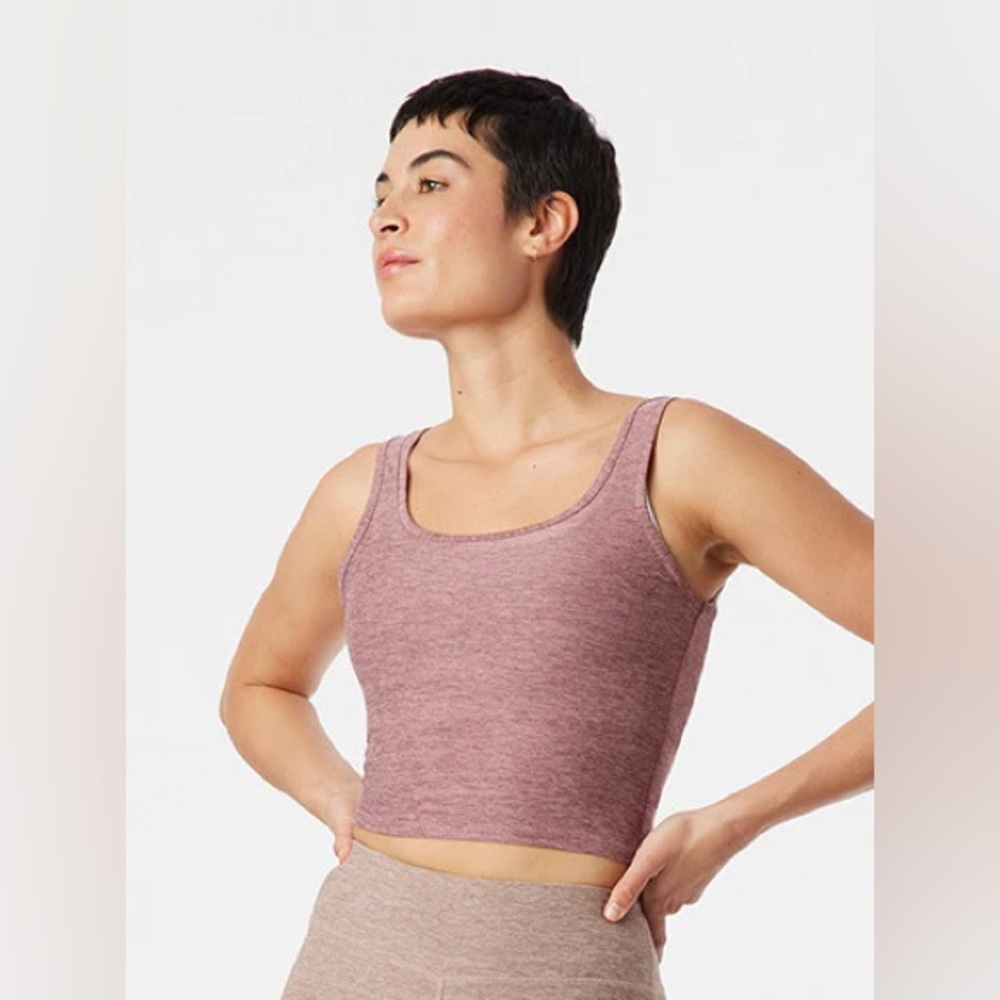 NWT Outdoor Voices CloudKnit Crop Tank in XXXL in New Taupe
